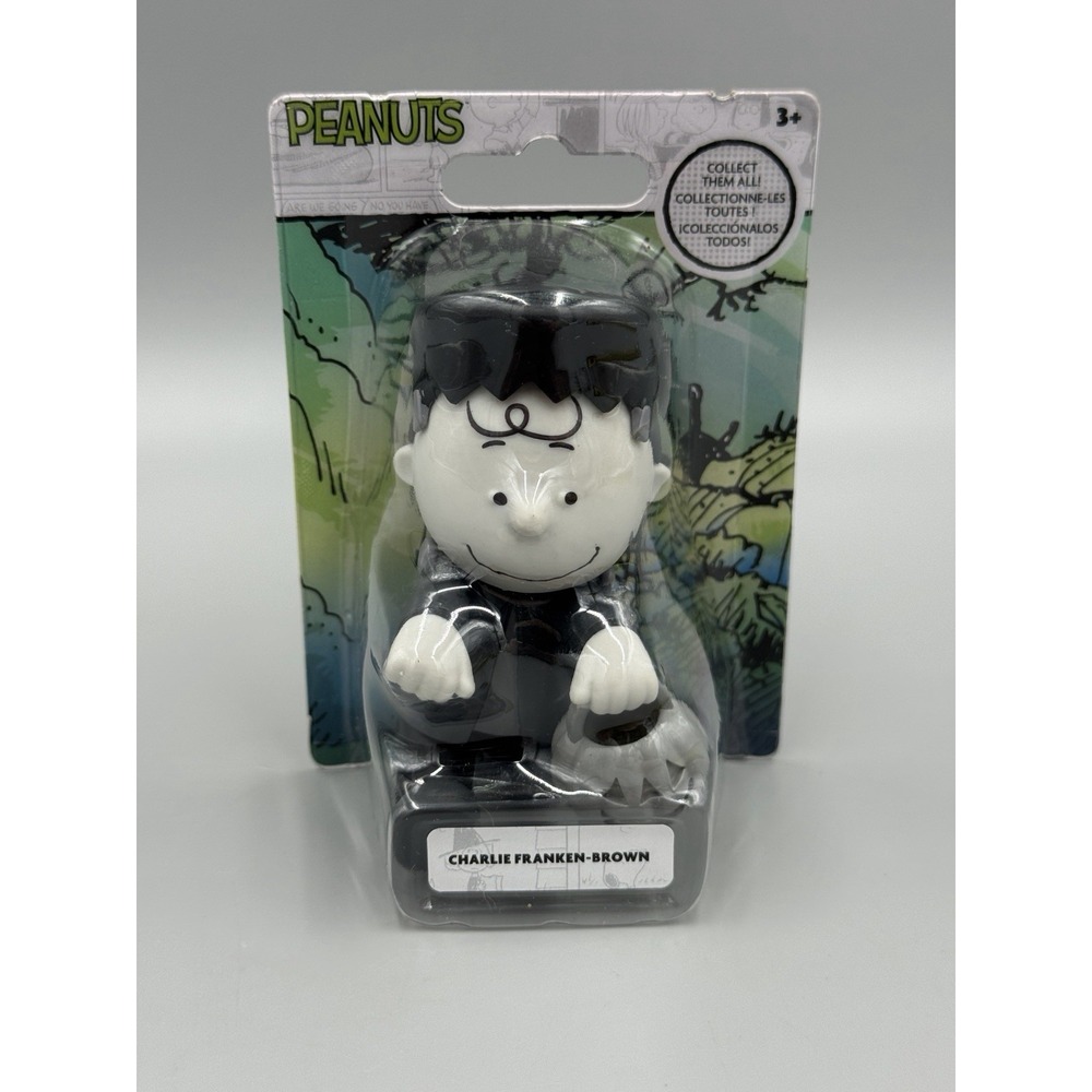 Peanuts B&W Hallowen Charlie Franken-Brown Just Play Figure New